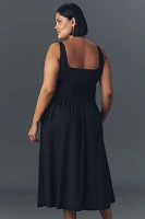 The Tommie Smocked Front-Zip Shirt Dress: Sleeveless Scoop-Neck Edition