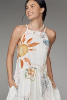 Pilcro Sleeveless Twofer Midi Dress
