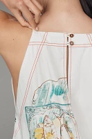 Pilcro Sleeveless Twofer Midi Dress