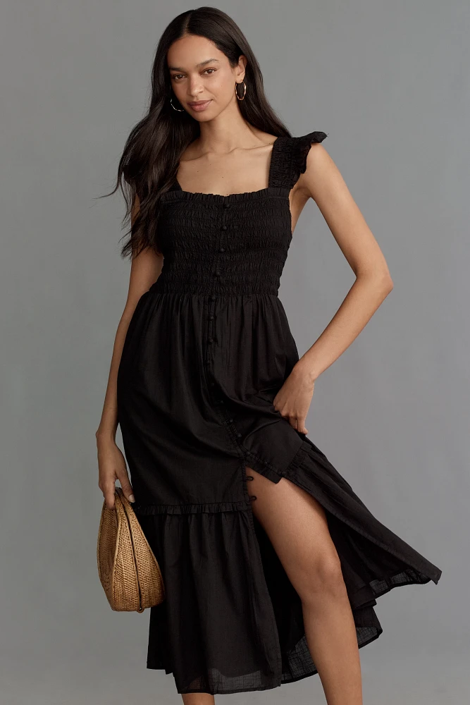 The Peregrine Midi Dress: Square-Neck Edition