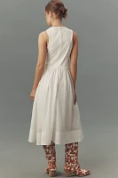 Pilcro Sleeveless Vest Twofer Midi Dress