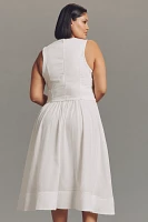 Pilcro Sleeveless Vest Twofer Midi Dress