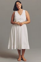 Pilcro Sleeveless Vest Twofer Midi Dress