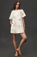 The Emmy Short-Sleeve Swing Mini Dress: Swan Gossip Edition