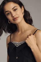 Maeve Sleeveless Button-Front Poplin Mini Dress