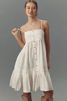Pilcro Sleeveless Ruffle-Hem Midi Dress