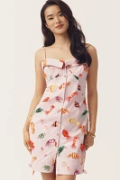 Maeve Printed Buttondown Mini Dress