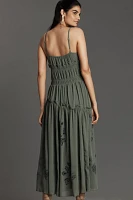 By Anthropologie Sleeveless Asymmetric Midi Dress