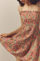 Love The Label Cally Sleeveless Ruffle-Trim Mini Dress