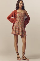 Love The Label Cally Sleeveless Ruffle-Trim Mini Dress