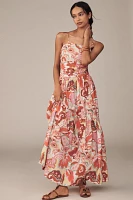 Love The Label Printed Cotton A-Line Maxi Dress