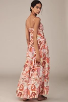 Love The Label Printed Cotton A-Line Maxi Dress