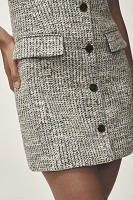 Theory Sleeveless Tweed Shift Mini Dress