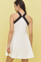 Maude Blair Halter Bow Shift Mini Dress