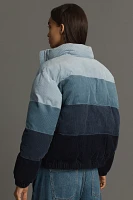 LSPACE Horizon Colorblock Corduroy Puffer Jacket