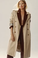 DOLAN Mixed Plaid Trench Coat