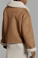 Jakke Vera Faux-Shearling Aviator Jacket