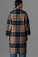 Barbour Kira Tartan Wool Car Coat