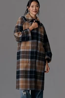 Barbour Kira Tartan Wool Car Coat