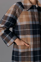 Barbour Kira Tartan Wool Car Coat