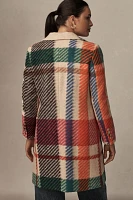 Vilagallo Aricia Multi Plaid Coat