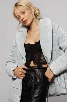 Avec Les Filles Quilted Denim Jacket