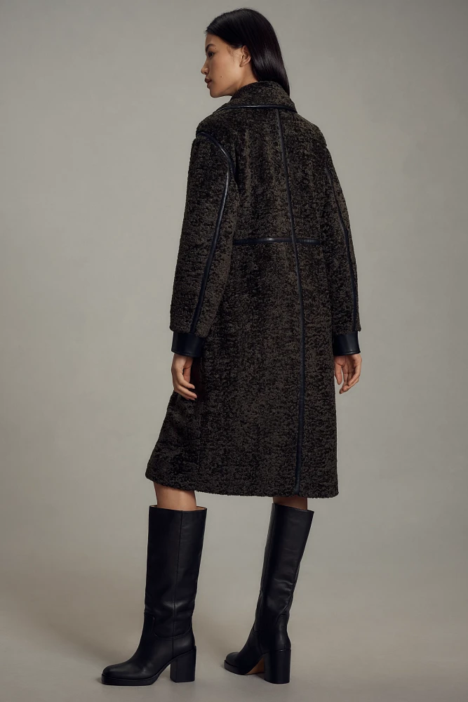 Avec Les Filles Tailored Sherpa Coat