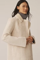 Avec Les Filles Reversible Faux-Leather Sherpa Maxi Coat