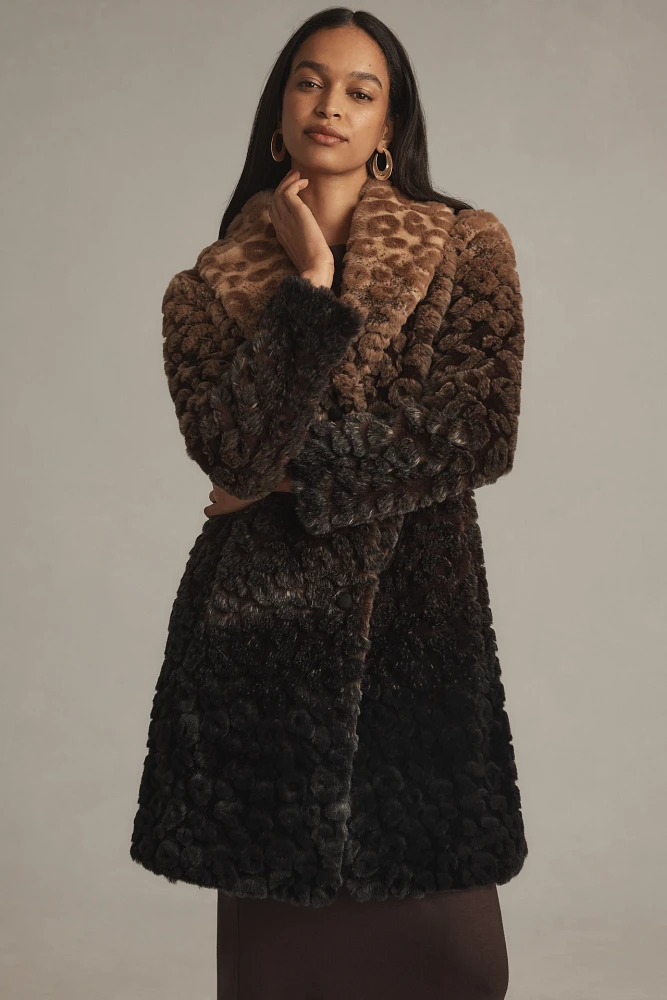 Unreal Fur Faux-Fur Boho Coat