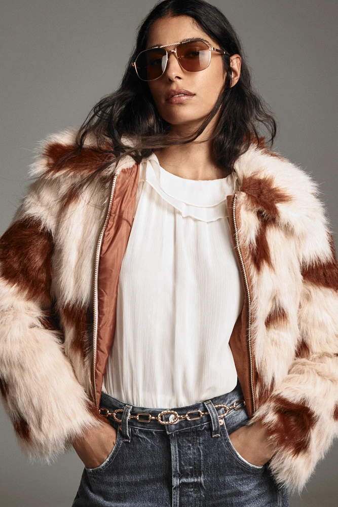 OOF Wear Faux-Fur Short Jacket