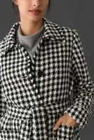 Noize Una Houndstooth Trench Coat