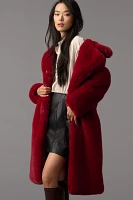 Noize Savannah Faux-Fur Long Coat