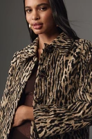 RIXO Milly Leopard Long Coat