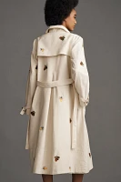 Maeve Embroidered Trench Coat