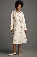 Maeve Embroidered Trench Coat