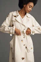 Maeve Embroidered Trench Coat