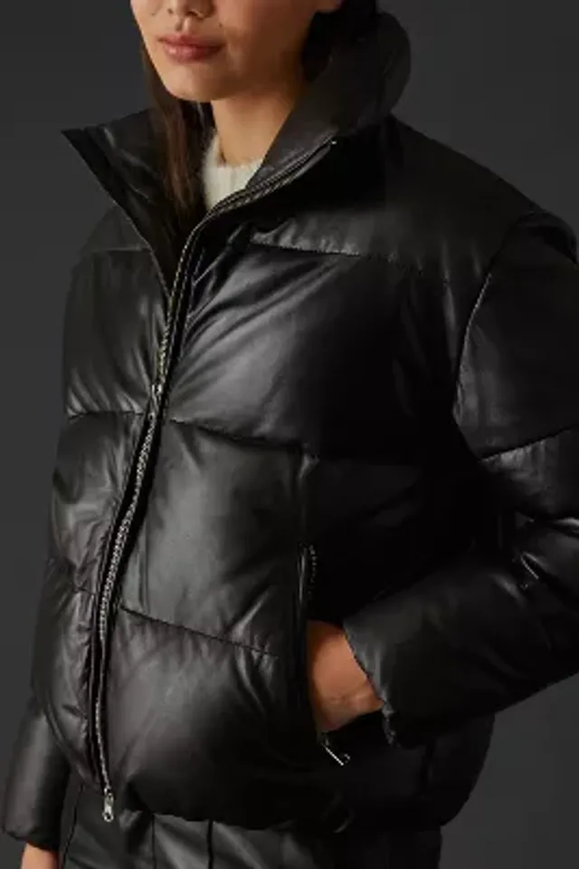 IRIS Leather Puffer Jacket – LAMARQUE