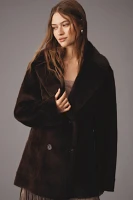 Lamarque Camille Faux-Shearling Reversible Coat