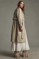 Lamarque Katija Convertible Faux-Leather Trench Coat