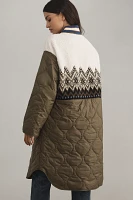 By Anthropologie Fairisle Mixed Coat