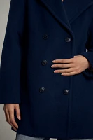 Maeve Double-Breasted Wool-Blend Coat