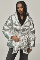 Endless Rose Metallic Puffer Coat