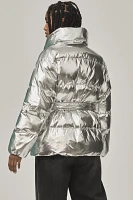 Endless Rose Metallic Puffer Coat