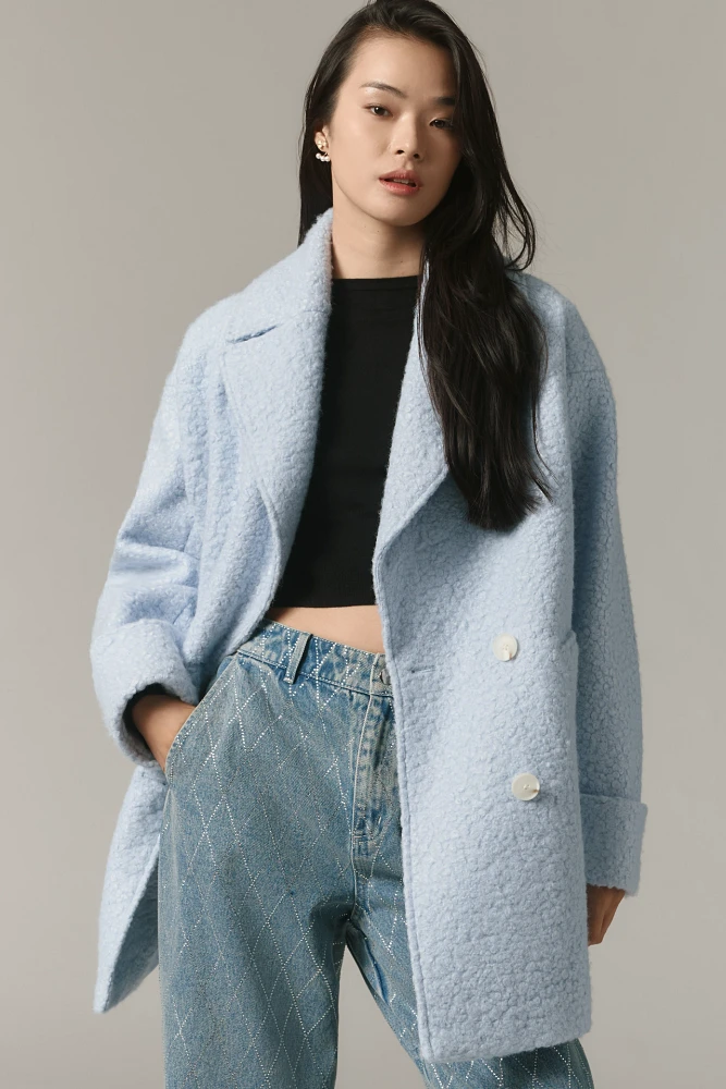 By Anthropologie Double-Breasted Coat