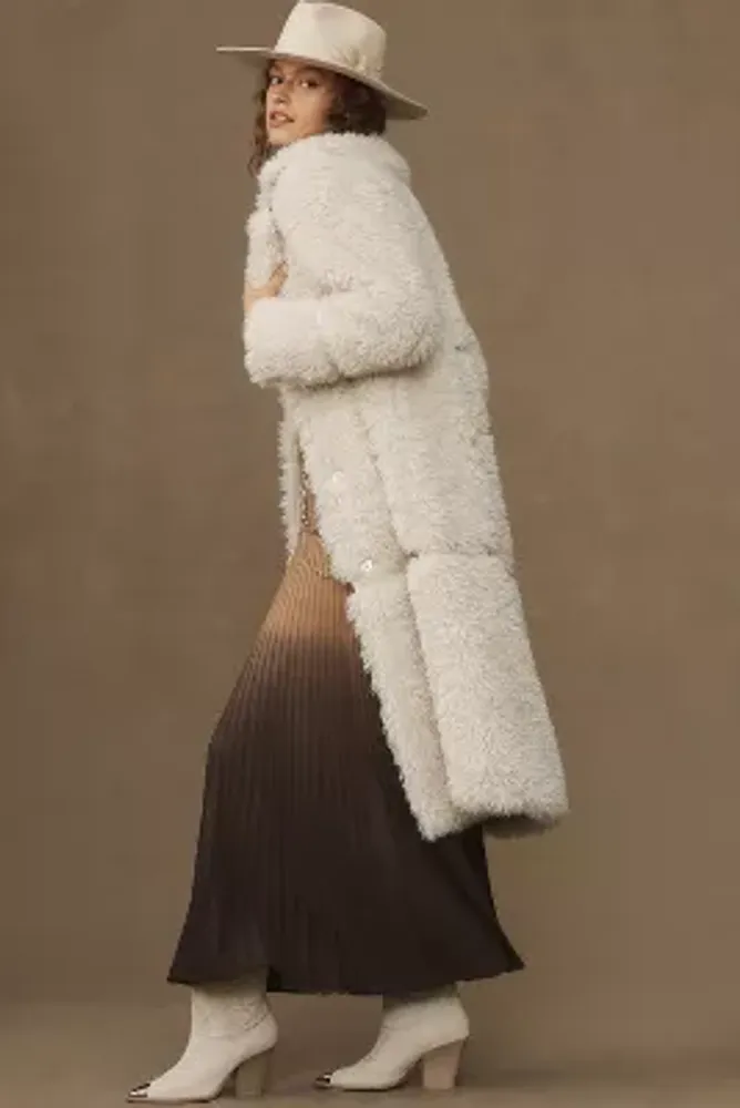 Badgley Mischka Shearling Coat
