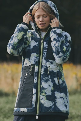 Scotch & Soda Hooded Sherpa Printed Jacket