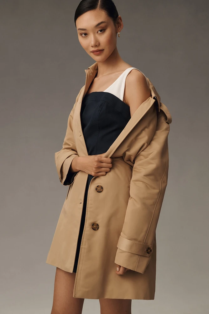 Ellen Tracy Belted Trench Coat