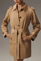 Ellen Tracy Belted Trench Coat