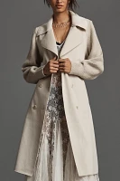 Ellen Tracy Sweater-Sleeve Trench Coat