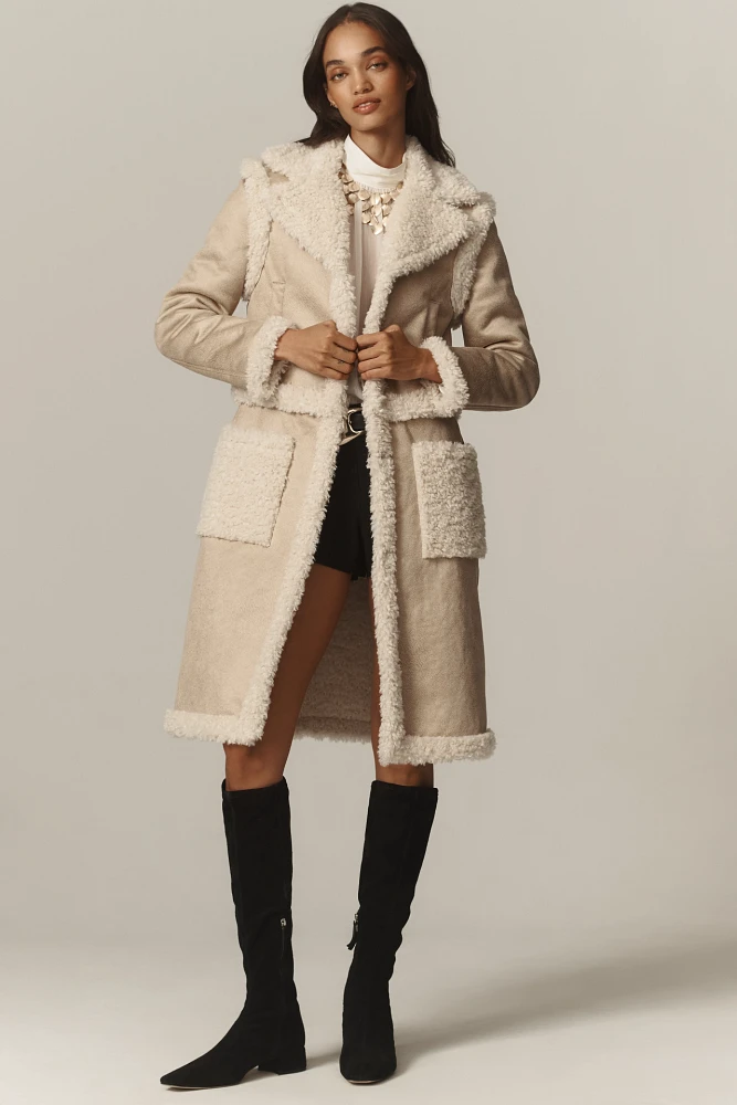 NVLT Faux-Shearling Coat